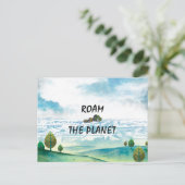 TOP Roam de planeet Briefkaart (Staand voorkant)
