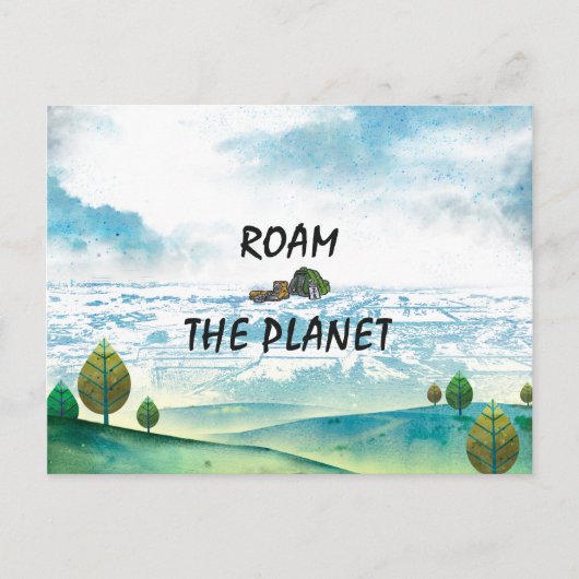 TOP Roam de planeet Briefkaart (Voorkant)