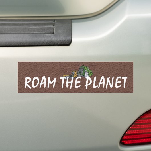 TOP Roam de planeet Bumpersticker (Op auto)