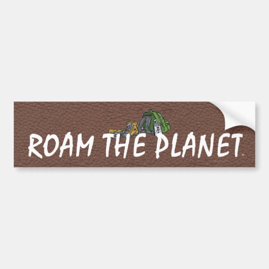 TOP Roam de planeet Bumpersticker (Voorkant)