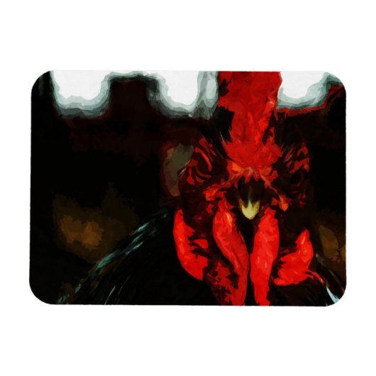 Top Rooster Abstract Magneet (Horizontaal)