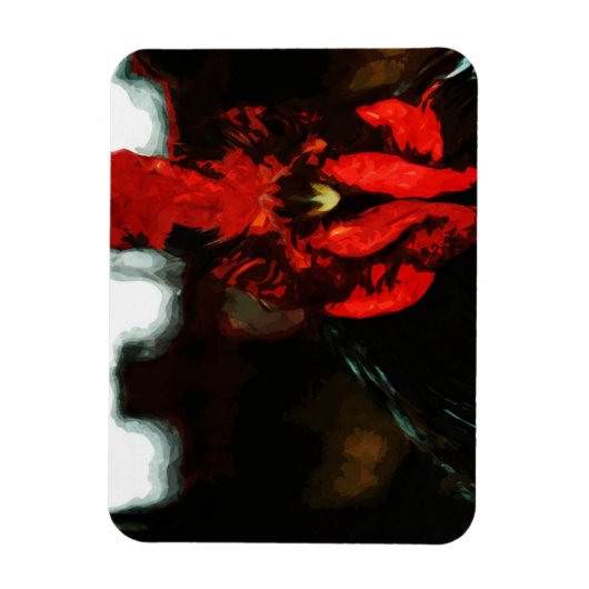 Top Rooster Abstract Magneet (Verticaal)