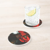 Top Rooster Abstract Zandsteen Onderzetter (Zijkant)