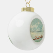 TOP Rower Keramische Bal Ornament (Links)
