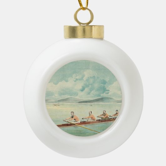 TOP Rower Keramische Bal Ornament (Voorkant)