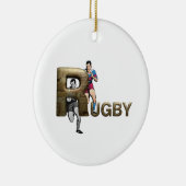 TOP Rugby Keramisch Ornament (Rechts)
