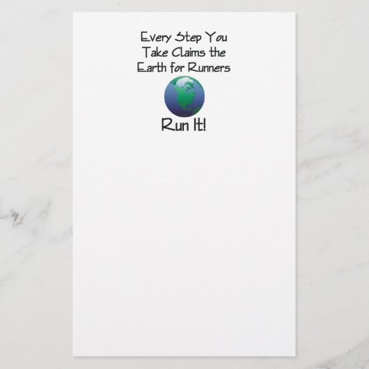 TOP Run Earth Briefpapier (Voorkant)