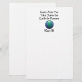 TOP Run Earth Briefpapier (Voorkant / Achterkant)