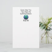 TOP Run Earth Briefpapier (Staand voorkant)