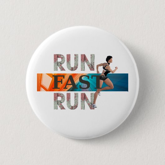 TOP Run Fast Run Buttonnen Ronde Button 5,7 Cm (Voorkant)