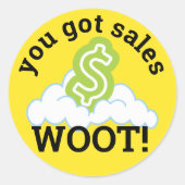 Top sales medewerker herkenning stickers (Voorkant)