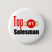 Top Salesman Ronde Button 5,7 Cm (Voorkant)