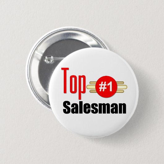 Top Salesman Ronde Button 5,7 Cm (Voorkant /achterkant)