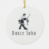 TOP Salsa Dance Keramisch Ornament (Voorkant)