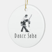 TOP Salsa Dance Keramisch Ornament (Links)