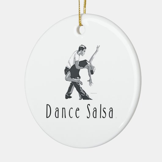 TOP Salsa Dance Keramisch Ornament (Links)