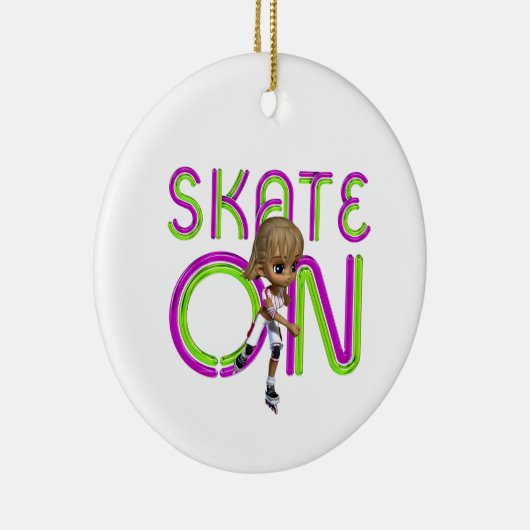 TOP Schaats op Keramisch Ornament (Rechts)