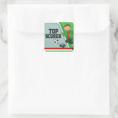 Top Scorer jongens groen football voetbal sticker (Tas)