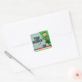 Top Scorer jongens groen football voetbal sticker (Envelop)