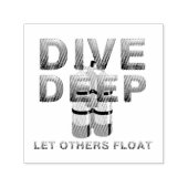 TOP Scuba Diving Zelfinktende Stempel (Design)