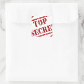 Top Secret afbeelding Vierkante Sticker (Tas)