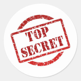 Top Secret Classic Ronde Sticker (vel van 20)