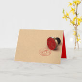 Top Secret Classified Ink Stamp Kaart (Gele Bloem)