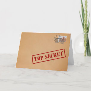 Top Secret Envelope Wenskaart Kaart