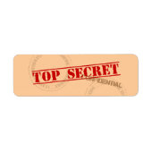 Top Secret Fun Label Stickers (Voorkant)