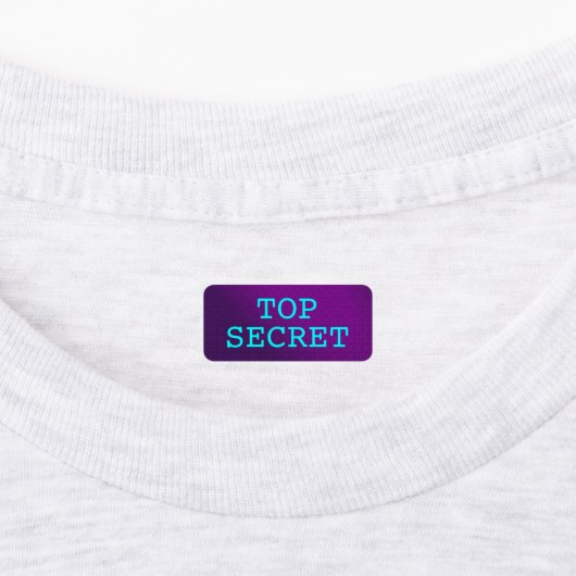 Top Secret / Geheime Agent / Geclassificeerd Labels (Aangebracht)