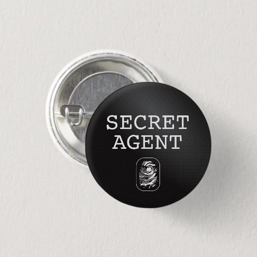 Top Secret / Geheime Agent / Geclassificeerd Ronde Button 3,2 Cm (Voorkant /achterkant)