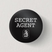 Top Secret / Geheime Agent / Geclassificeerd Ronde Button 3,2 Cm (Voorkant)