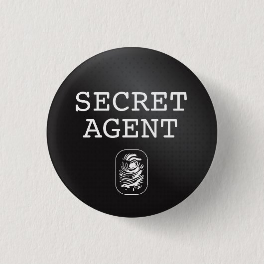 Top Secret / Geheime Agent / Geclassificeerd Ronde Button 3,2 Cm (Voorkant)