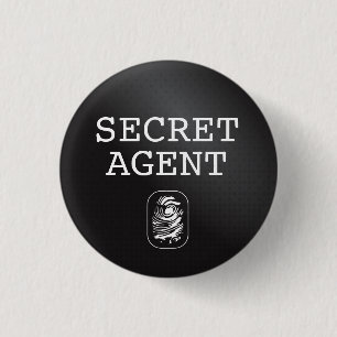 Top Secret / Geheime Agent / Geclassificeerd Ronde Button 3,2 Cm