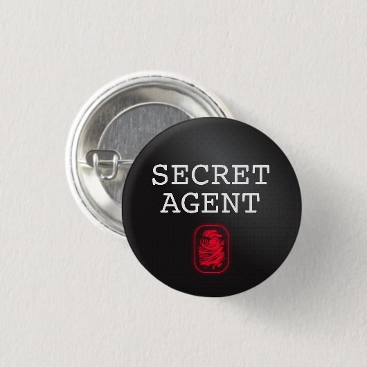 Top Secret / Geheime Agent / Geclassificeerd Ronde Button 3,2 Cm (Voorkant /achterkant)