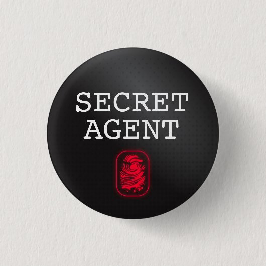 Top Secret / Geheime Agent / Geclassificeerd Ronde Button 3,2 Cm (Voorkant)