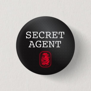Top Secret / Geheime Agent / Geclassificeerd Ronde Button 3,2 Cm
