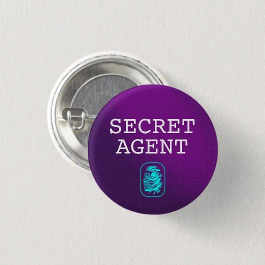 Top Secret / Geheime Agent / Geclassificeerd Ronde Button 3,2 Cm (Voorkant /achterkant)