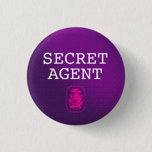 Top Secret / Geheime Agent / Geclassificeerd Ronde Button 3,2 Cm