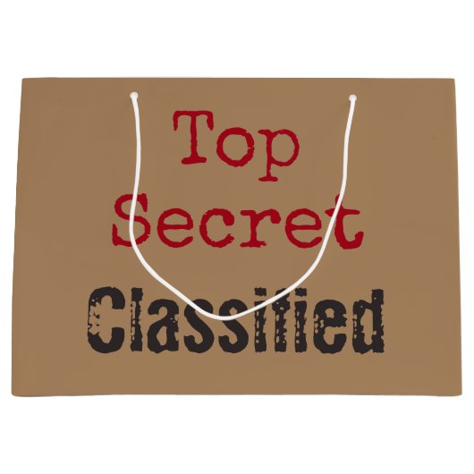 Top Secret Gift Bag Groot Cadeauzakje (Voorkant)