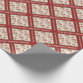 Top Secret kerstcadeau grappig Cadeaupapier (Hoek)