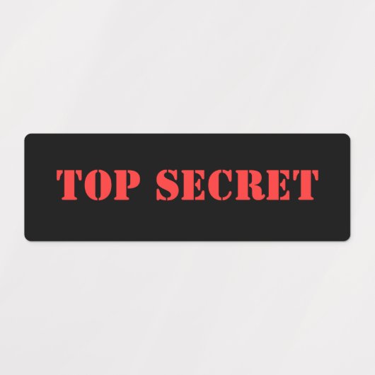 TOP SECRET-label Labels (Design 2)