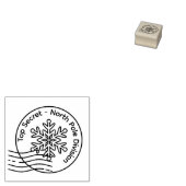 Top Secret | North Pole Division Wood Art Stamp Rubberstempel (Gestempeld)