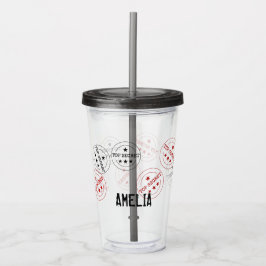 Top Secret Persoonlijk Acryl Drinkbeker