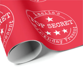 Top Secret & Persoonlijke Verjaardag Cadeaupapier