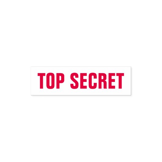 Top Secret Rood Zelfinktende Stempel (Design)