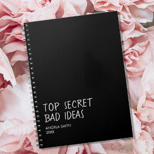 Top Secret Slecht Ideeën Notitieboek – Grappige Do