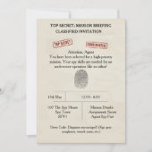 Top Secret Spy Mission Kinder Partij Kaart (Voorkant)