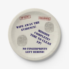 Top Secret Spy Mission Kinder Partij Papieren Bordje