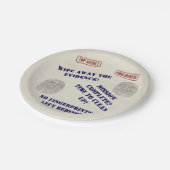 Top Secret Spy Mission Kinder Partij Papieren Bordje (Gekanteld)